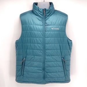 Columbia Omni-Tech Teal Insulated Nano Puff Vest Size Large